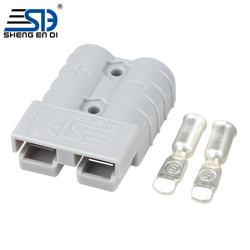 Connecteur Batterie 50A AWG 6 - Lot De 4, Déconnexion Rapide, Pour Voiture, Bateau, Solaire (gris)